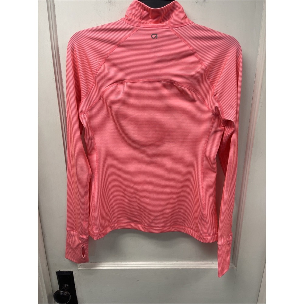 GapBody Pink Striped Full-Zip Jacket Womens S Polyester/Spandex - Picture 8 of 11